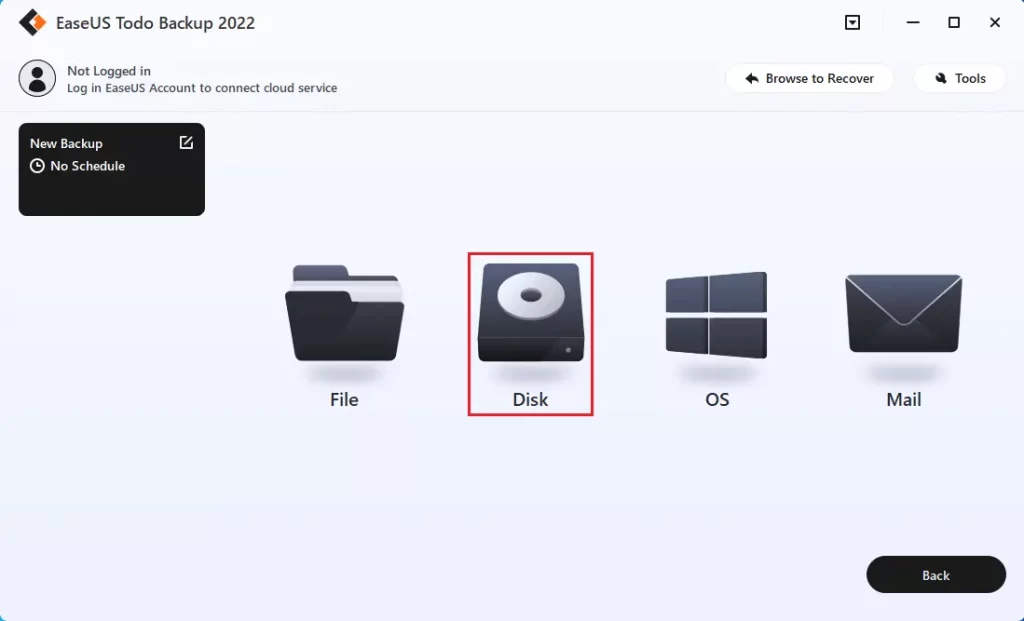 Backup Computer Using EaseUS