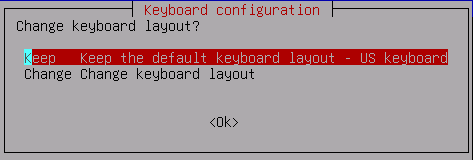 Clonezilla keyboard configuration