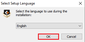 EaseUS setup select language