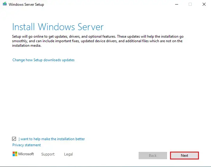 Install Windows Server 2022