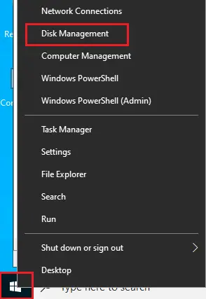 Windows Server right-click menu