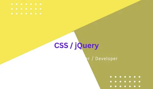 CSS and jQuery