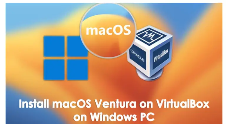 How to install macos ventura virtualbox on windows