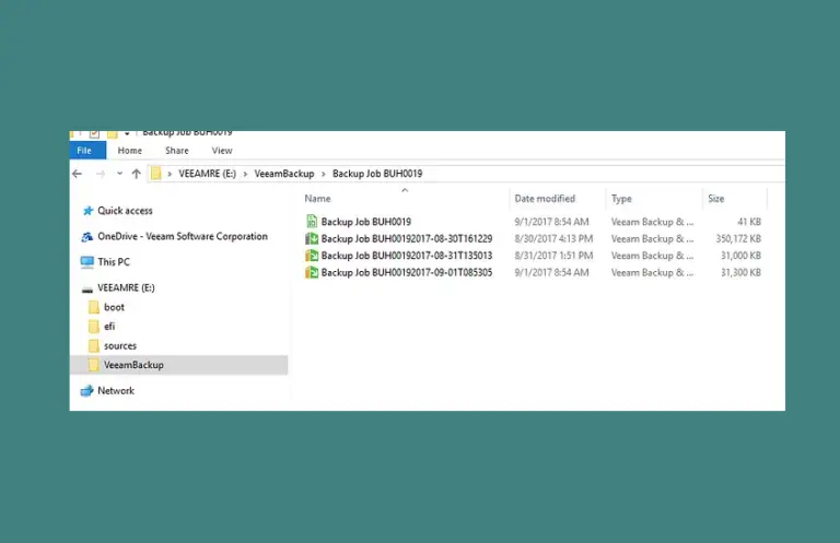 veeam backups