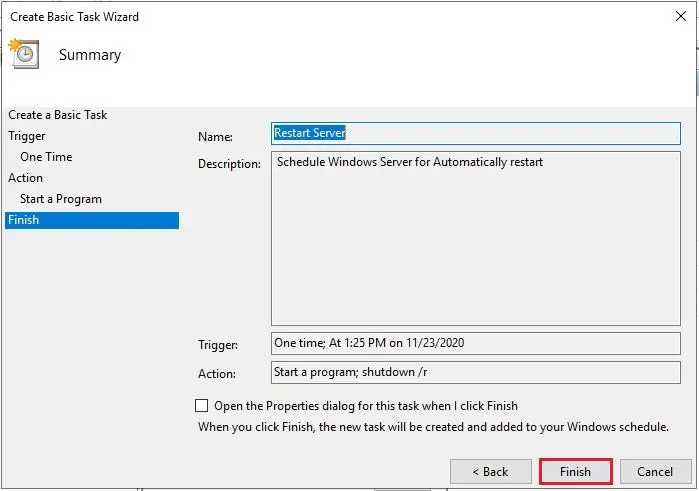 Schedule Windows Server Reboot Automatically