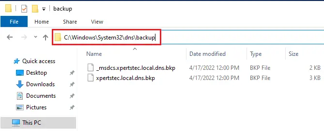 C:\Windows\System32\dnsbackup