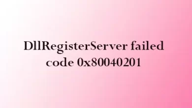 DllRegisterServer failed