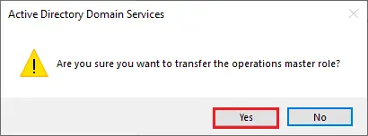 Transfer operations master role?