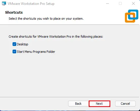 Upgrade VMware workstation Pro shortcuts