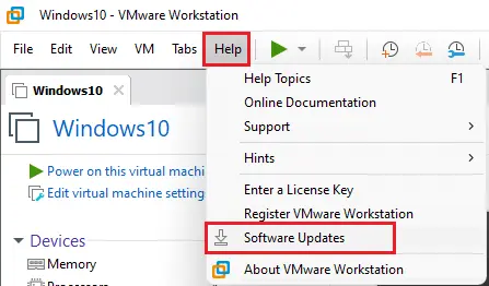 Upgrade VMware workstation Pro