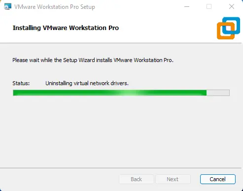 Upgrading VMware workstation pro