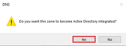 dns active directory integrated