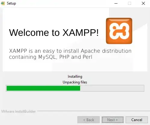 installing xampp