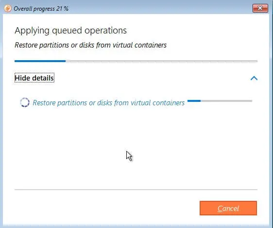 paragon applying queued operations