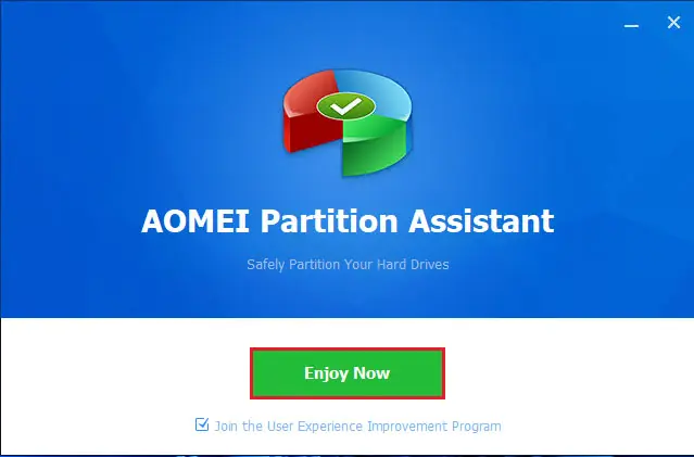 AOMEI partition assistant enjoy now