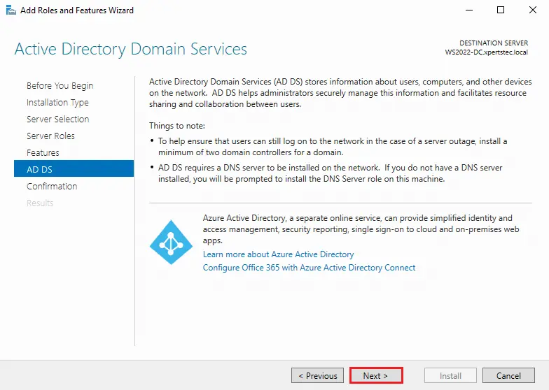 Active directory domain services (ad ds)