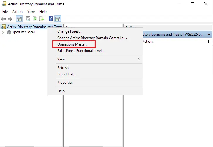 Active directory domains and trusts