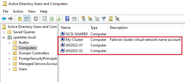 Active directory users and computers