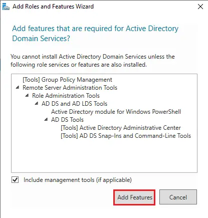 Add required feature active directory