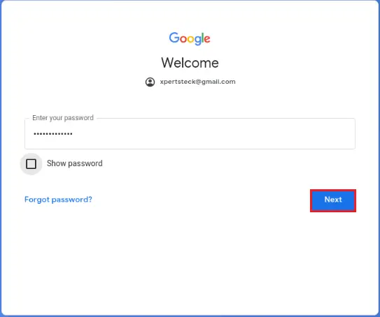 Andy Google account credentials