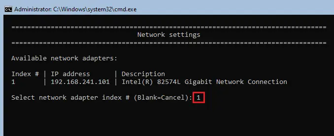 Available adapter core server