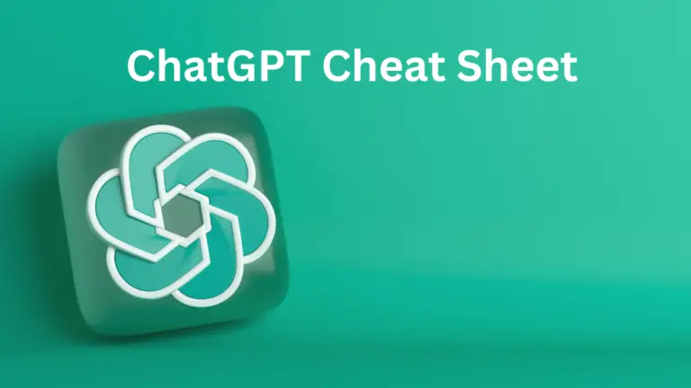 ChatGPT Cheat Sheet
