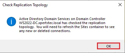 Check replication topology