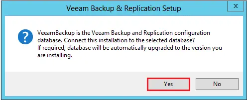 Confirmation to connect to the specified database