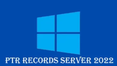 Create PTR Records Server 2022