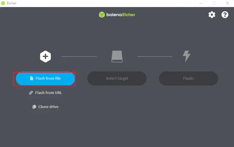 Create USB bootable BalenaEtcher