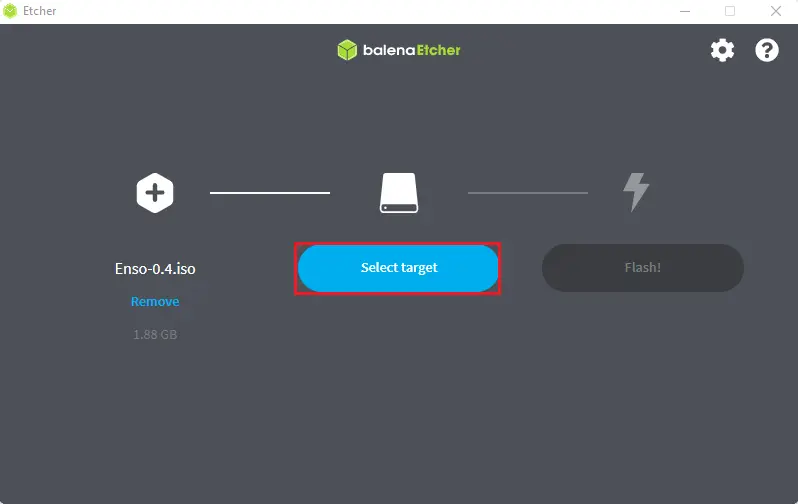 Create USB bootable etcher