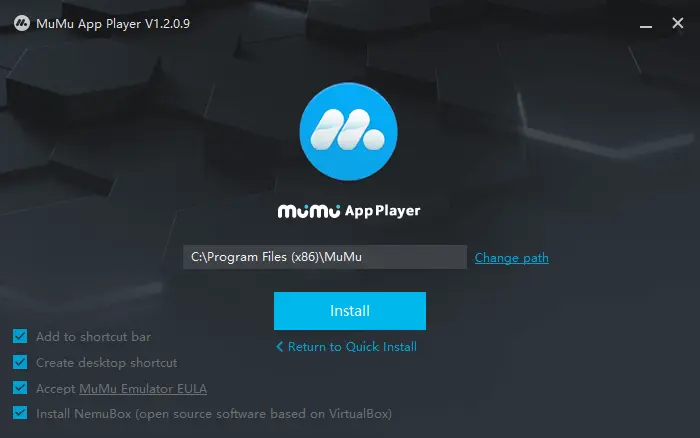 Custom Install MuMu App Player