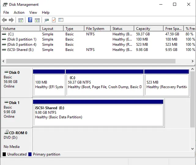 Disk management