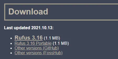 Download Rufus 3.6 Portable