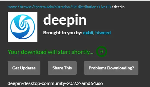 Download deepin desktop community