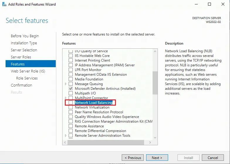 Enable Network load balancing