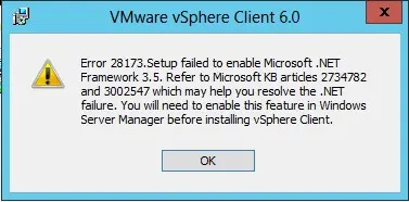 Error 28173 setup failed to enable