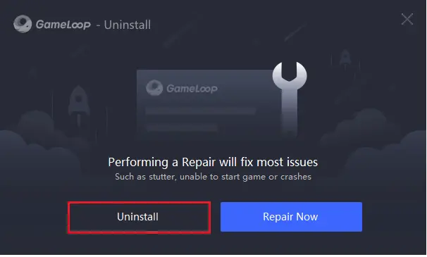 Gameloop Emulator uninstall