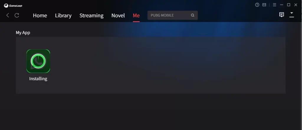 Gameloop installing app