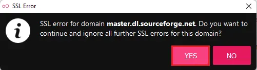 Genymotion player ssl error