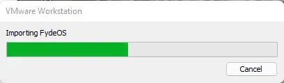 Importing FydeOS image