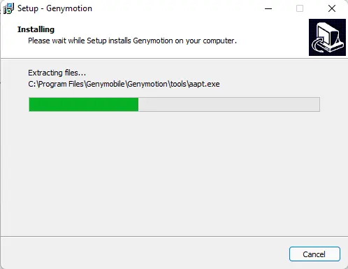 Installing Genymotion setup