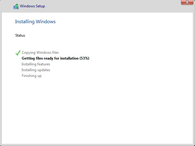 Installing Windows Server 2022 Core