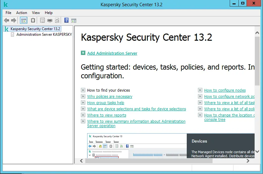 Kaspersky Security Center 13.2