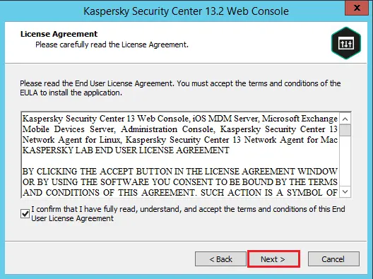 Kaspersky license agreement