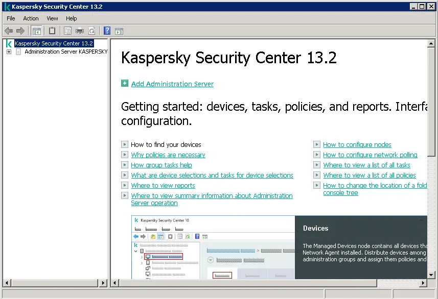 Kaspersky security center 13.2