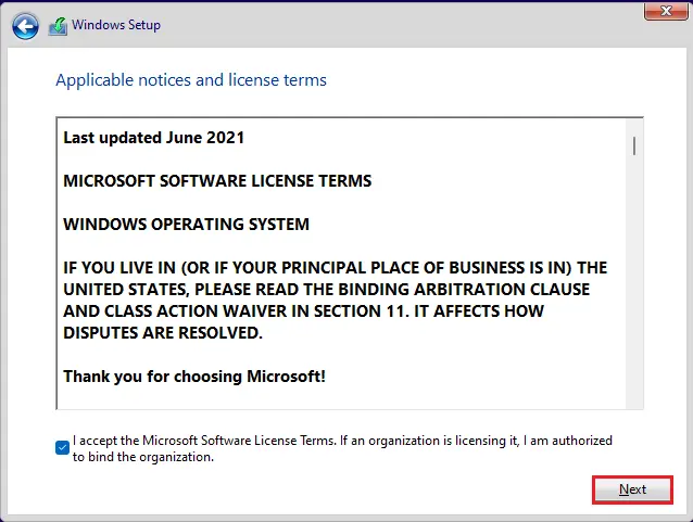 Microsoft software license terms