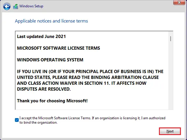 Microsoft software license terms