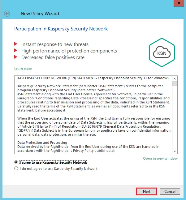 Participant Kaspersky security network