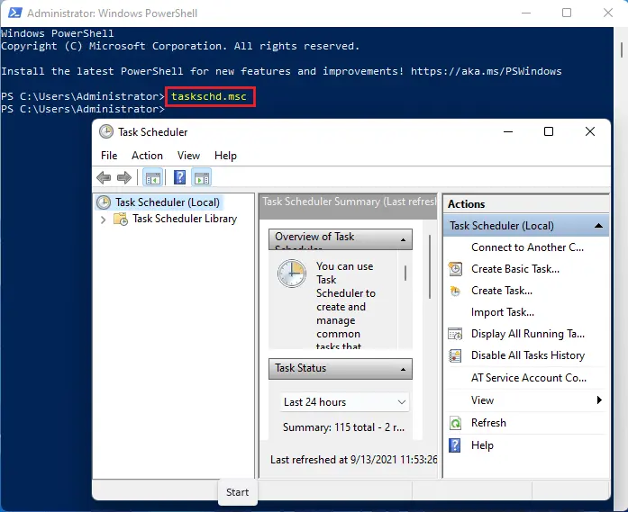 PowerShell taskschd.msc